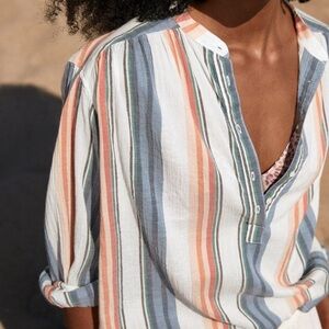 XiRENA Mika Striped Cove Blouse size M worn 1x
